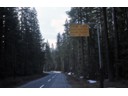 Snow Zone warnings as we approach Crater Lake National Park