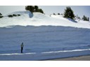Snow level beside road (Howard)