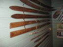 Wooden skis