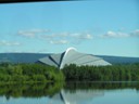 Olympic ice rink shaped like a Viking ship