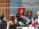 Teens Waiting to get concert tickets