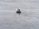 Fisherman on river Ounasjoki