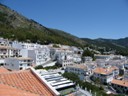 Village has all white Buildings