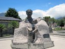 One of many statues at Equator Monument