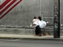 Heavy load with child